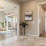 Cutaway of Texas home interior showing affordable ceramic, porcelain, and wood-look tile flooring