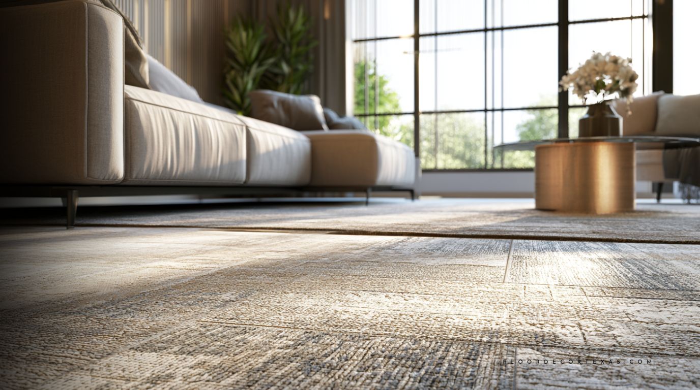 Carpet tiles as high-traffic flooring for Texas homes