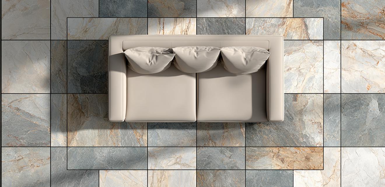 Modern Living Room Tile Flooring