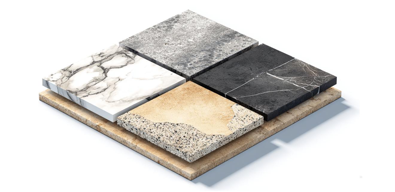 natural stone tile flooring diagram