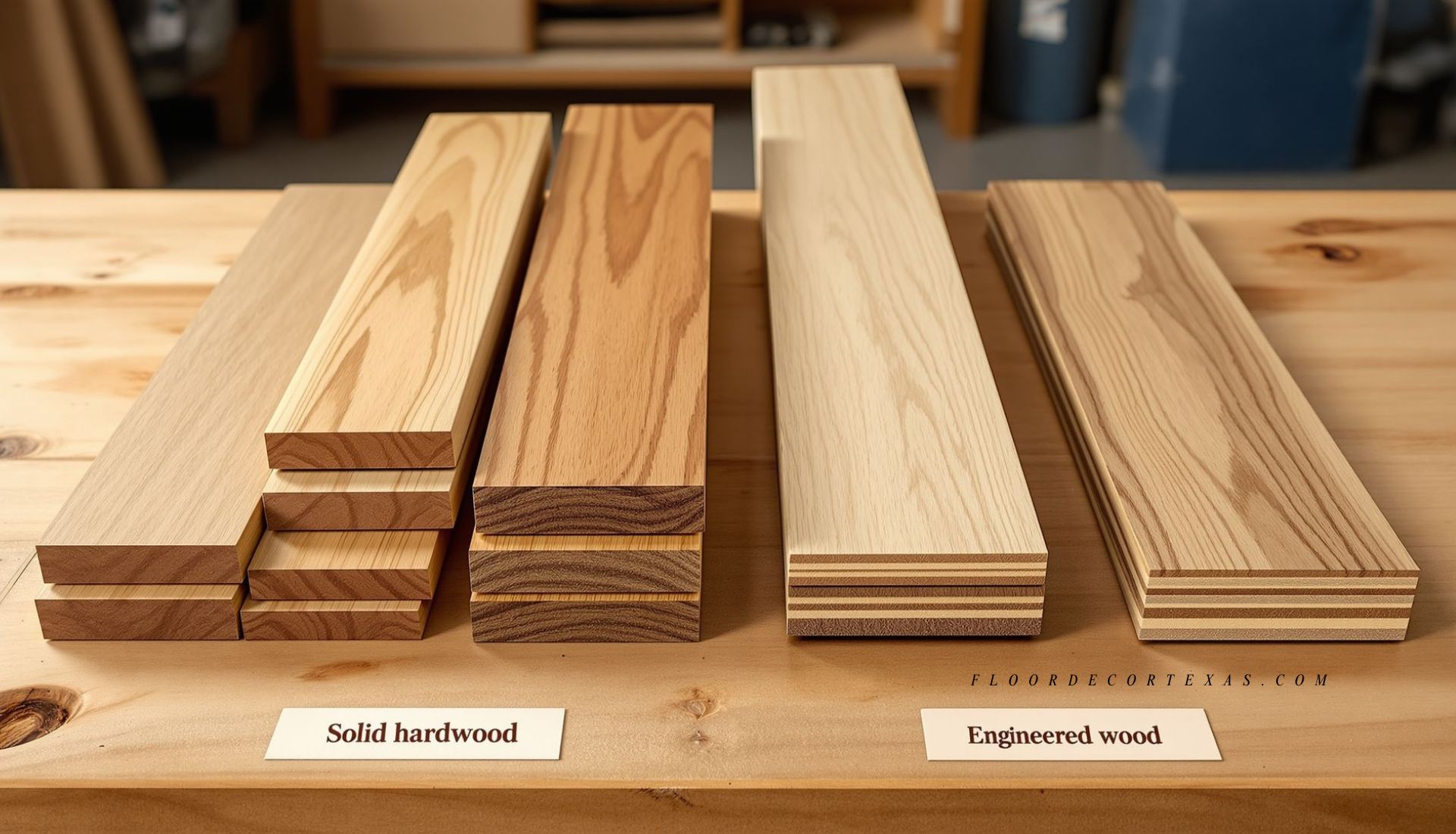 Solid hardwood and engineered wood floors comparison