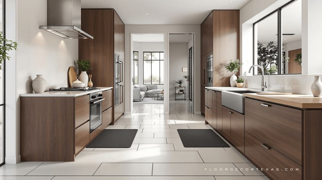 Tile flooring detail and room inspiration